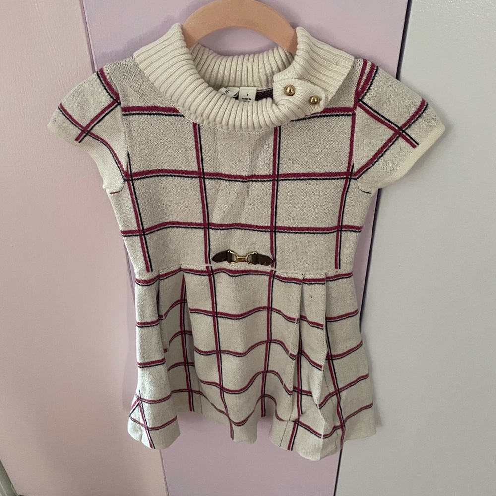 Janie and Jack fall sweater dress girls size 5, excellent used condition